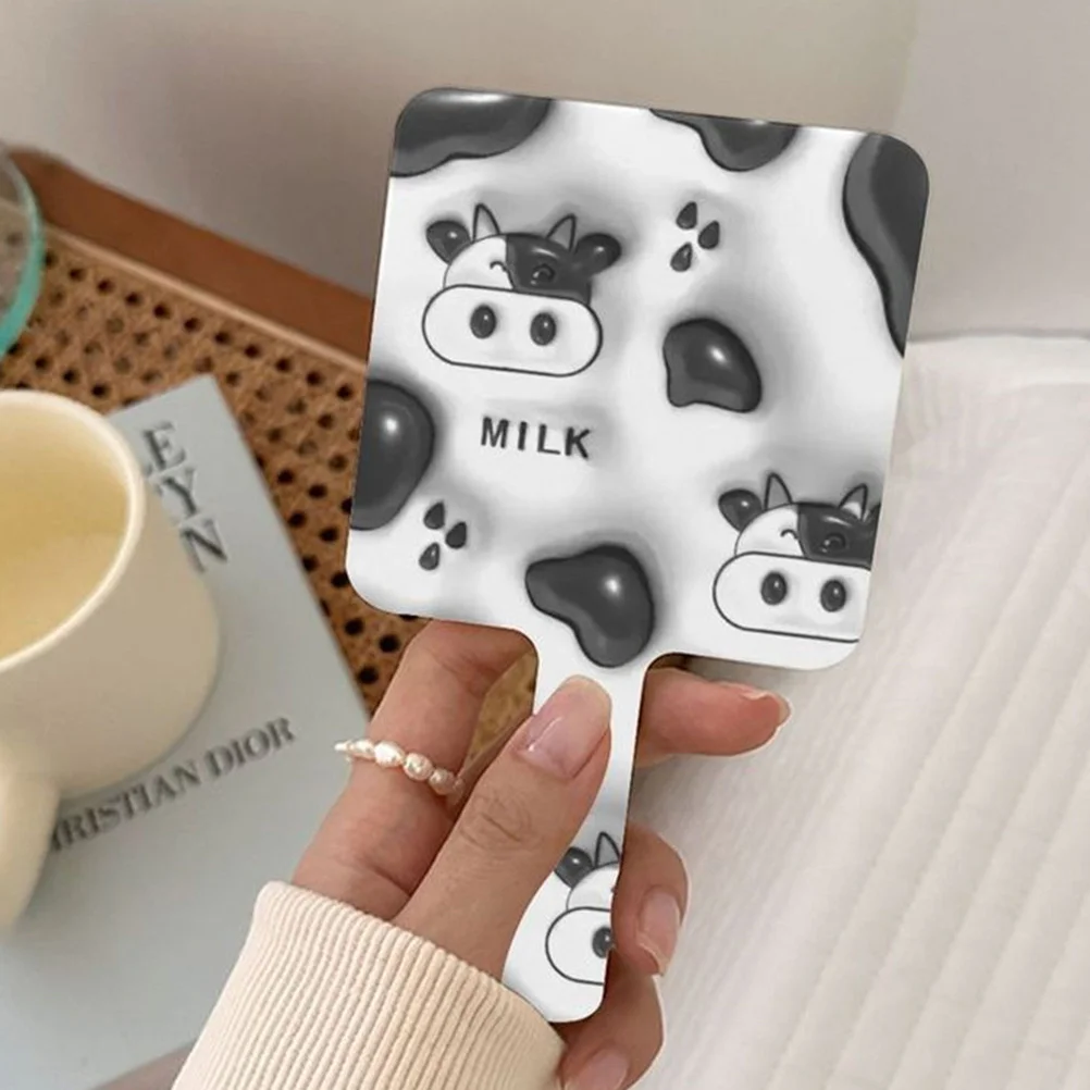 

Compact Handheld Mirror Portable Travel Makeup Hand Mirror Exquisite Design Safe Material for Women Girls Professional Artists