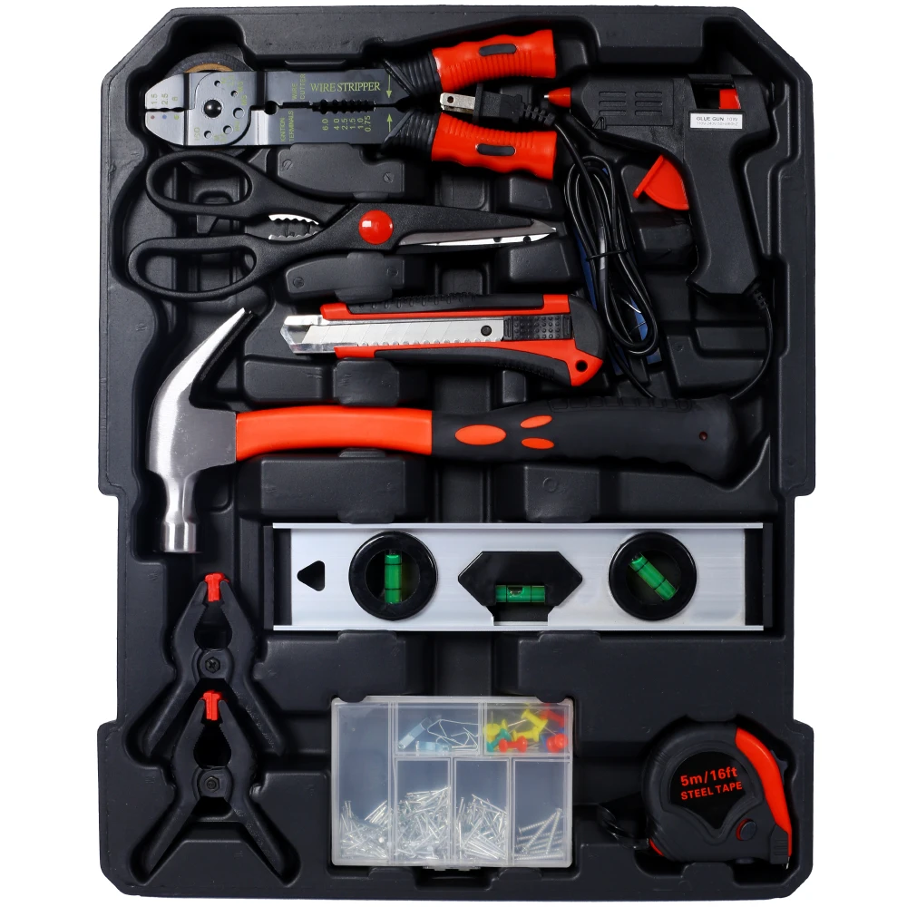 899pcs Home Repair Tool Set Kit for Men Toolbox Storage Case 4 Drawers General Household Tool Kit Rolling Tool Box Tool Set Kit