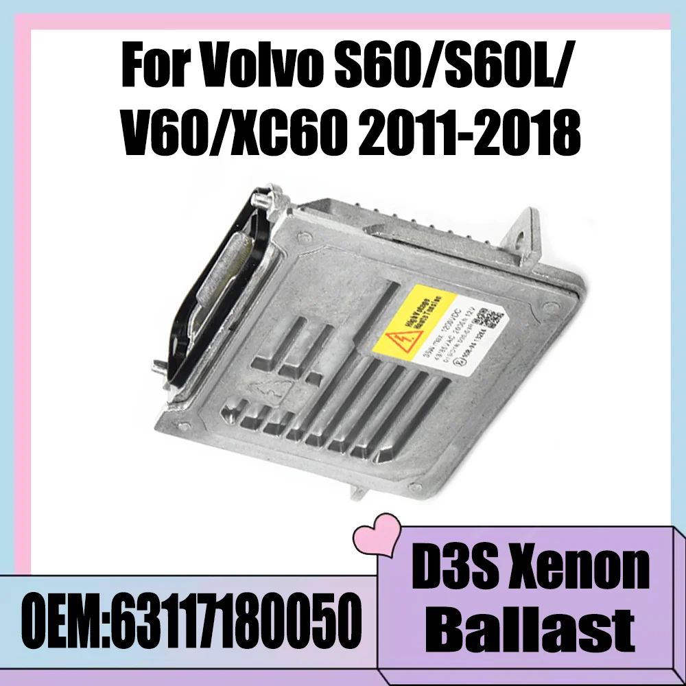 OEM 63117180050 D3S Xenon Ballast Control Block HID Ballast For Volvo S60/S60L/V60/XC60 2011 2012 2013 2014 2015 2016 2017 2018