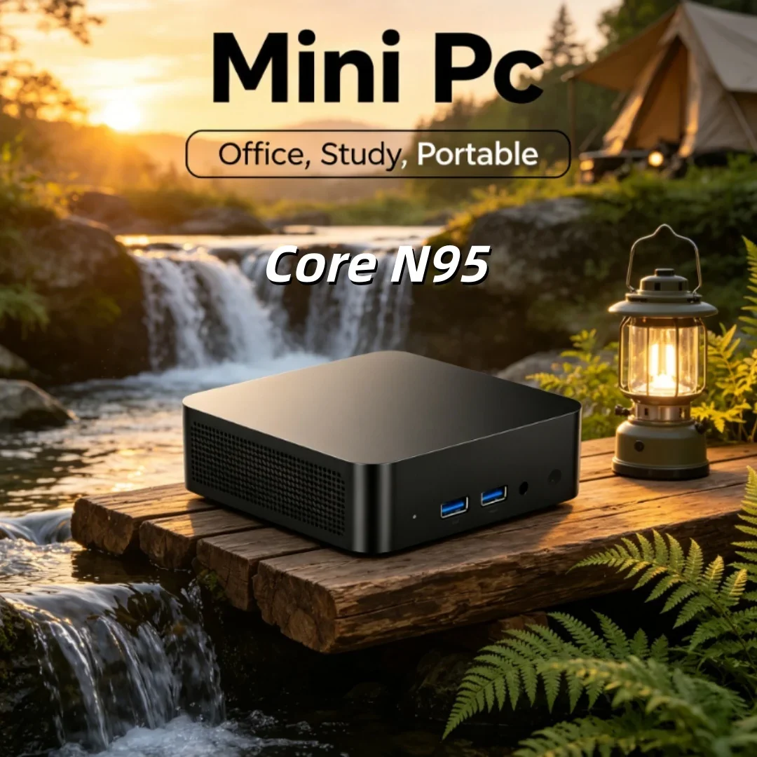 

4K HD Display Smart Office Study Mini Desktop PC Core N95 Windows 11 Pro 32GB RAM 1TB/2TB SSD WIFI 6 BT5.2 3 Years Warranty
