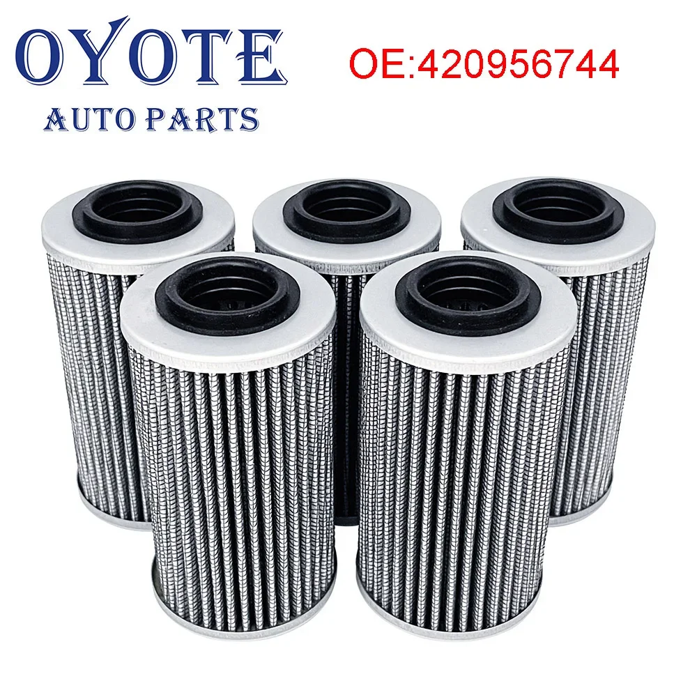 5 Pcs 420956744 Oil Filter For Seadoo BRP 130 155 170 230 300hp GTI130/155/170 GTX 170/230/300 GTR230 RXT300 GTX300 RXP300 RXT X