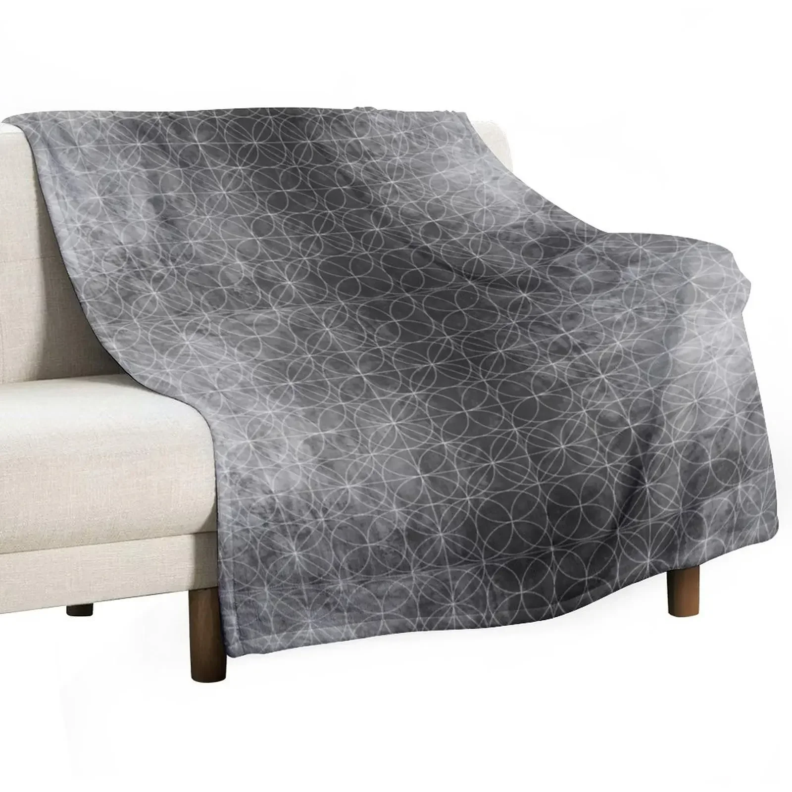 

Sacred Geometry Flower of Life Throw Blanket Ultra Soft Flannel Fleece Blanket for All Seasons