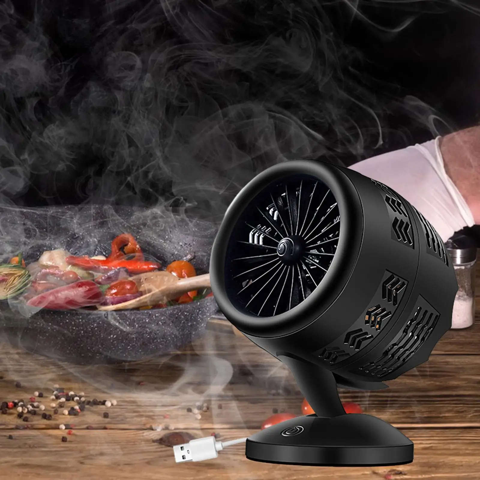 Dunstabzugshaube leicht verwenden leise starke Saug austauschbare Filter element Arbeits platte Küchen abluft ventilator für RV Hot Pot