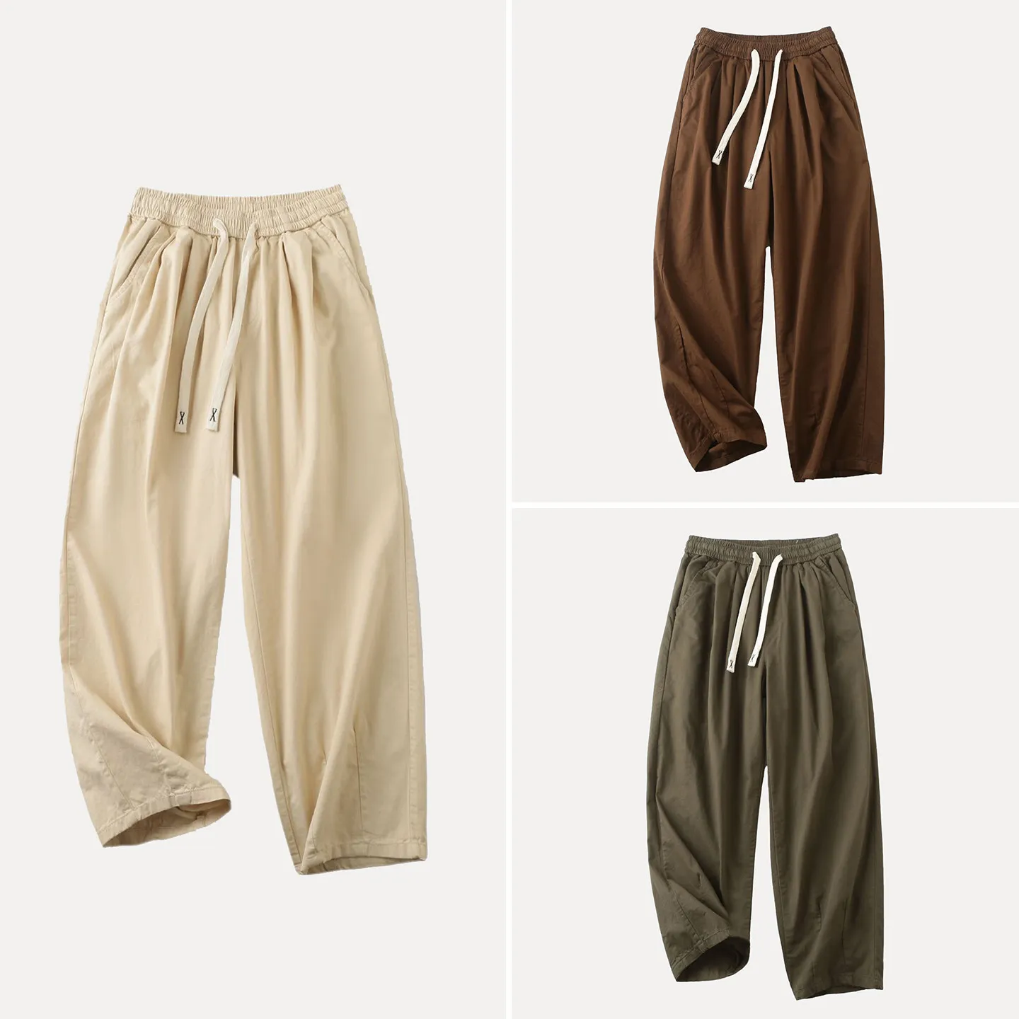 

Мужские свободные брюки с широкими штанинами Zadata, коллекция Весна 2026, универсальные, простые, повседневные, для любого случая