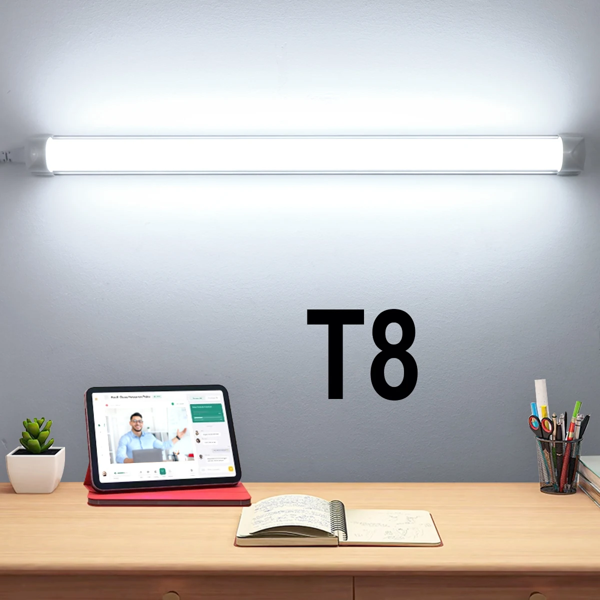 T8 LED Tube 25W, 220 50cm, 3 Color Options, Energy Saving Lamp Eye Protection, Bright Light for Home & Commercial Lighting