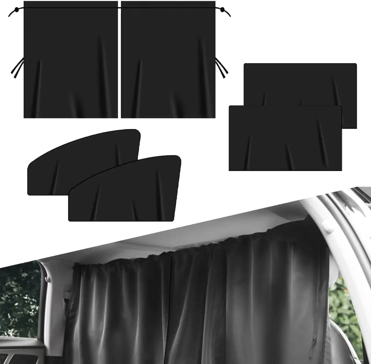 

5 шт. автомобильный солнцезащитный козырек на лобовое стекло для блокировки света и конфиденциальности, оконная крышка для детских автомобильных аксессуаров, интерьер для сна