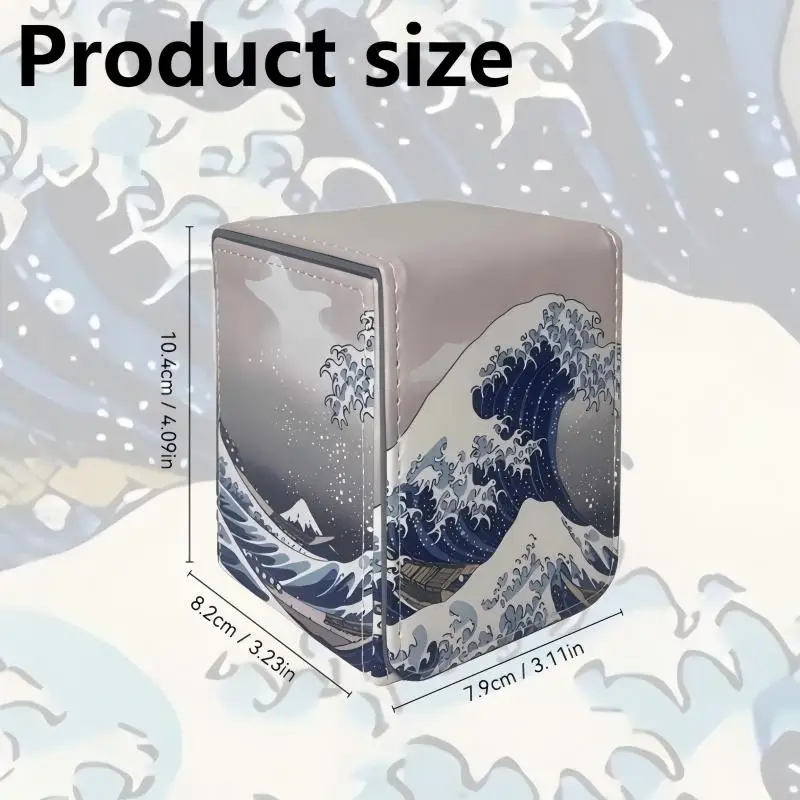 Premium Card Box - Can Hold More Than 100 Single Set Cards, Trading Card Storage Box Suitable for Tcg/Ptcg/Ygo Cards, Sports Card Holder with 2 Dividers, Perfect for Boys, Girls, and Card Enthusiasts, Apricot Color, Holiday Gift