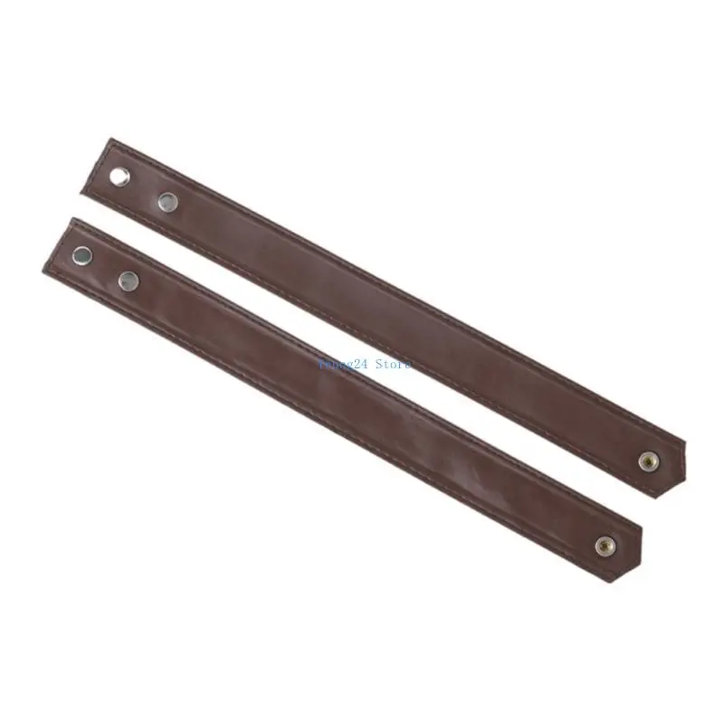 P8DB 2PCS Versatiles Leather Cuff Braceletユニークなスタイルリストバンド付きバックル