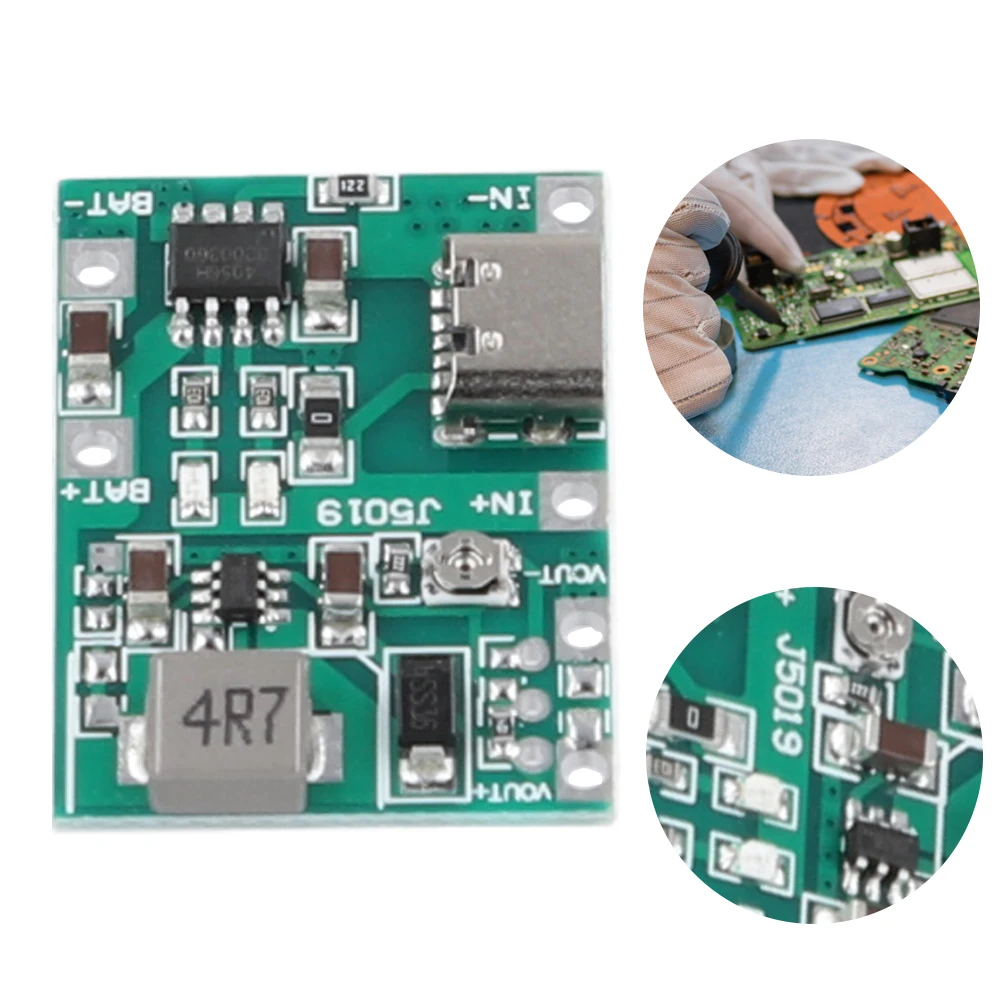 DC-DC 스텝 업 모듈 DC4.3-27V 조정 가능한 충전 스텝 업 부스트 모듈 리튬 이온 18650 배터리 충전기 보드 DIY 키트 부품