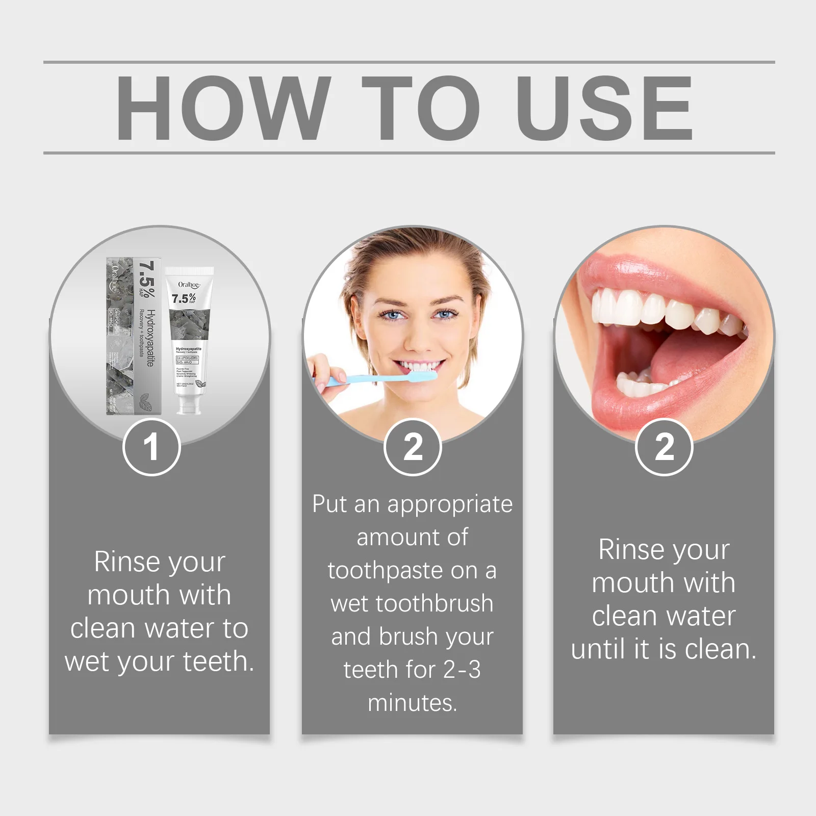 Hydroxyapatite Toothpaste Remove Stain Tartar Enamel Protection Relieve Gum Sensitivity Anti Cavity Lasting Refreshing Oral Care