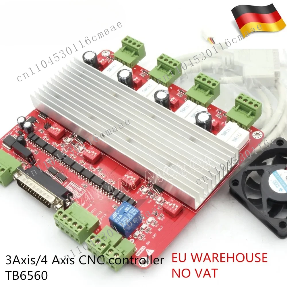 High speed Optocoupler TB6560 stepper motor driver 3Axis or 4 Axis CNC controller board & DB25 bable