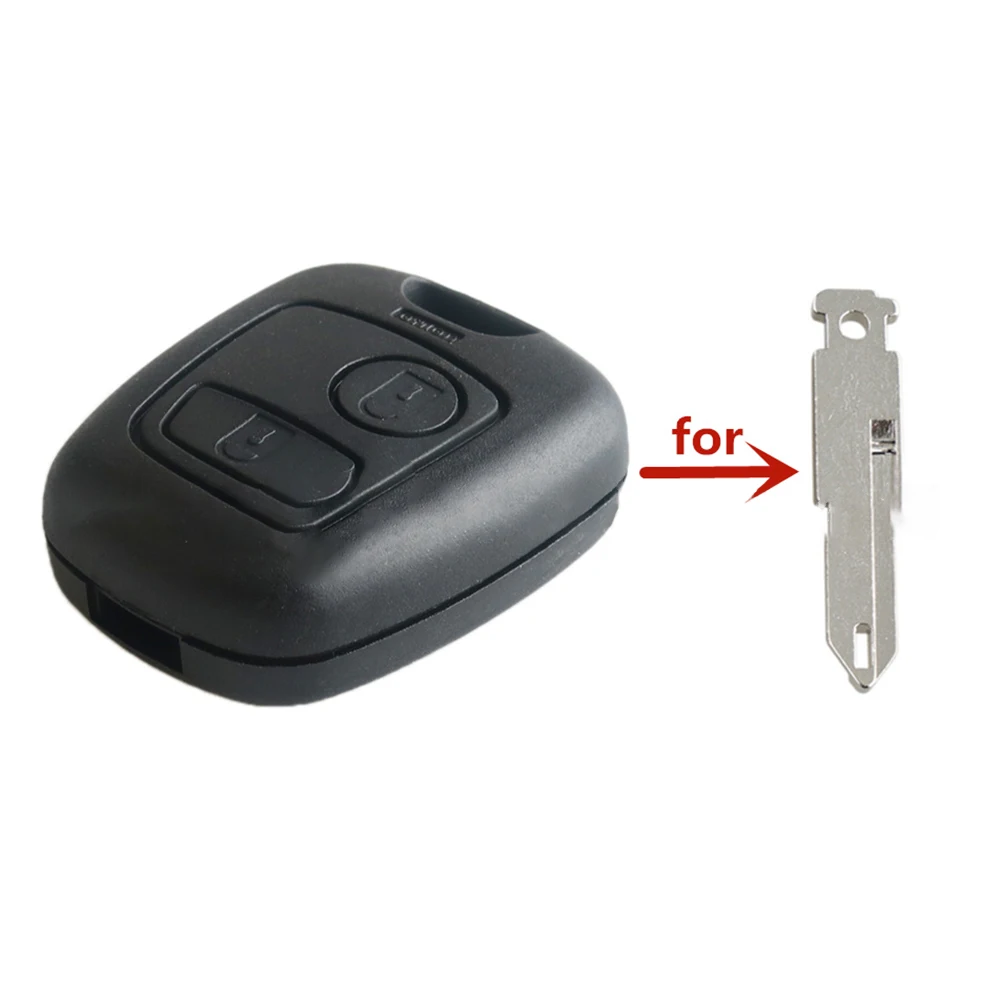 

Remote Car Key Fob Shell Case Replacement 2 Buttons For-Peugeot 206 207 307 408 607 For-Citroen C1 C2 C3 C4 For Xsara Picasso