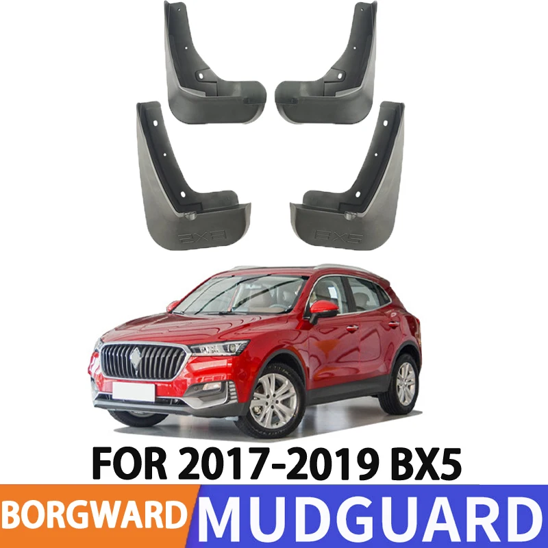 Para 2017-2019 Borgward BX5 guardabarros de neumáticos de coche protector contra salpicaduras guardabarros de ruedas delanteras y traseras 4 Uds
