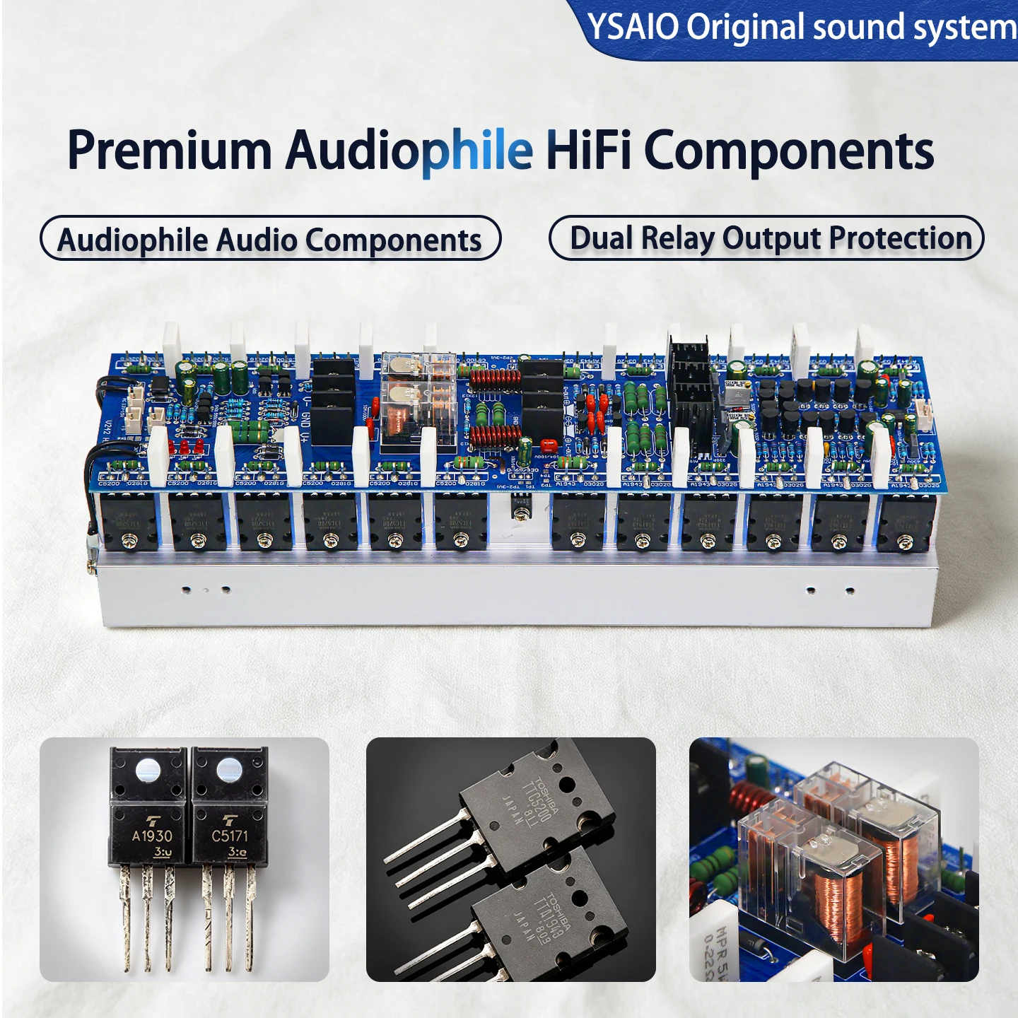Ysaio V242 High-Power 2-Channel Professional Stage Amplifier Board 24 Tubes 5200 1943 Audiophile-Grade 1000W+1000W