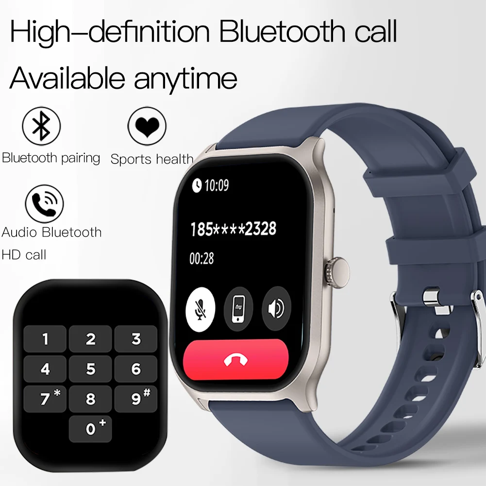 Close-up of the smart watch display screen