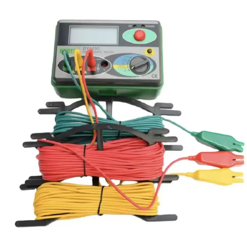 DUOYI DY4100 Digital Earth Ground Resistance Meter Meg-ohmmeter 0-2000 Ohm Instruments Inspection Electrician Resistance Tester