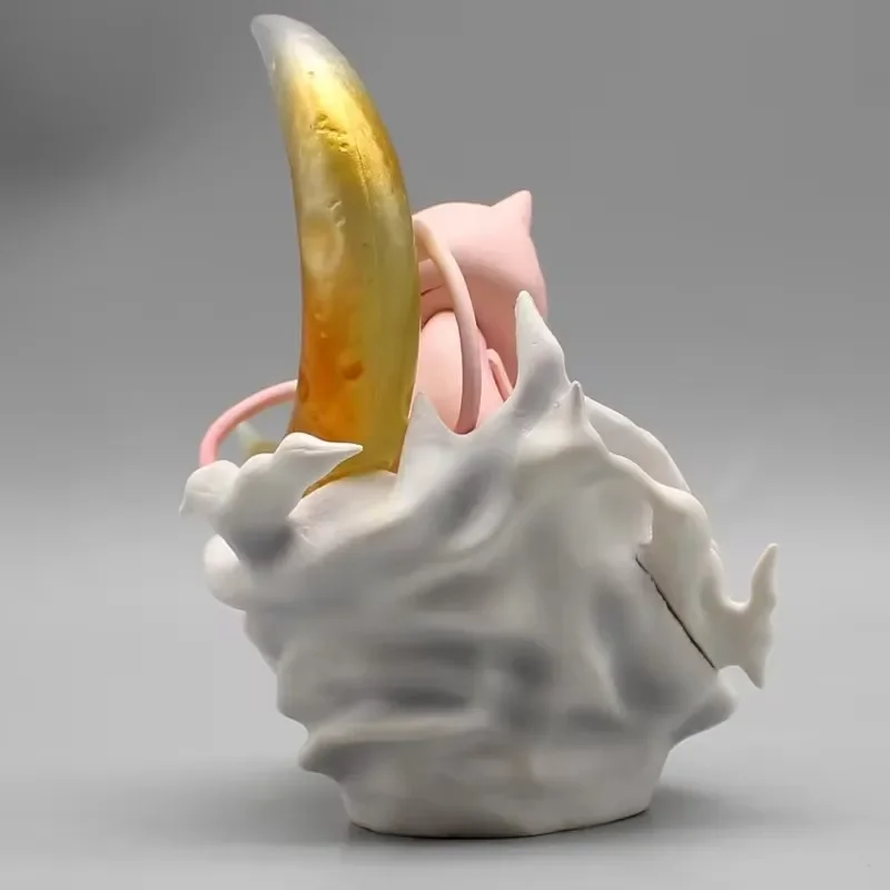 14 سنتيمتر Mewtwo Kawaii Mew القمر المشهد أنيمي عمل نموذج لجسم GK تمثال جمع سطح المكتب زينة زخرفية لطيف اللعب الهدايا