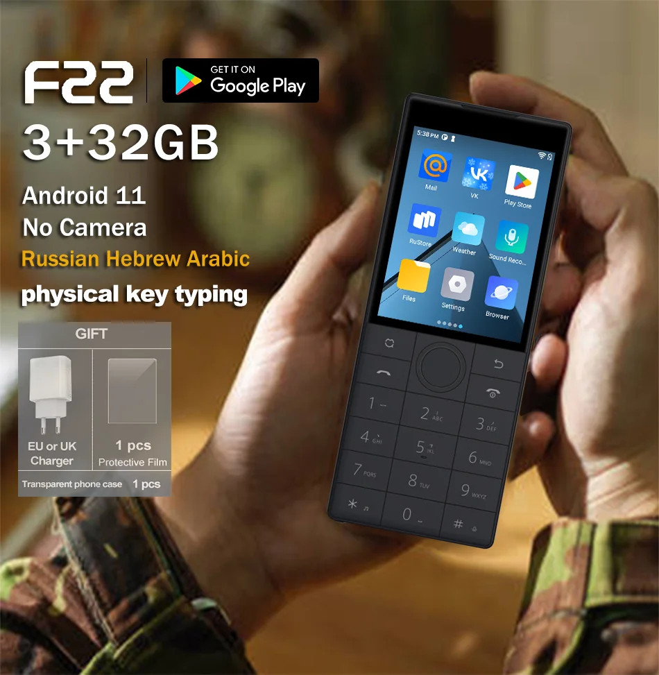 Google f22-スマートフォン,Android 11,カメラなし,3 32g,1700mah,4g,mtk6739