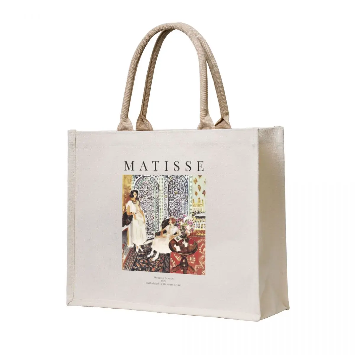 

Henri Matisse - Moorish Screen - Exhibition Poster Tote Bag Handbags Shopping bags Canvas bag Shopper