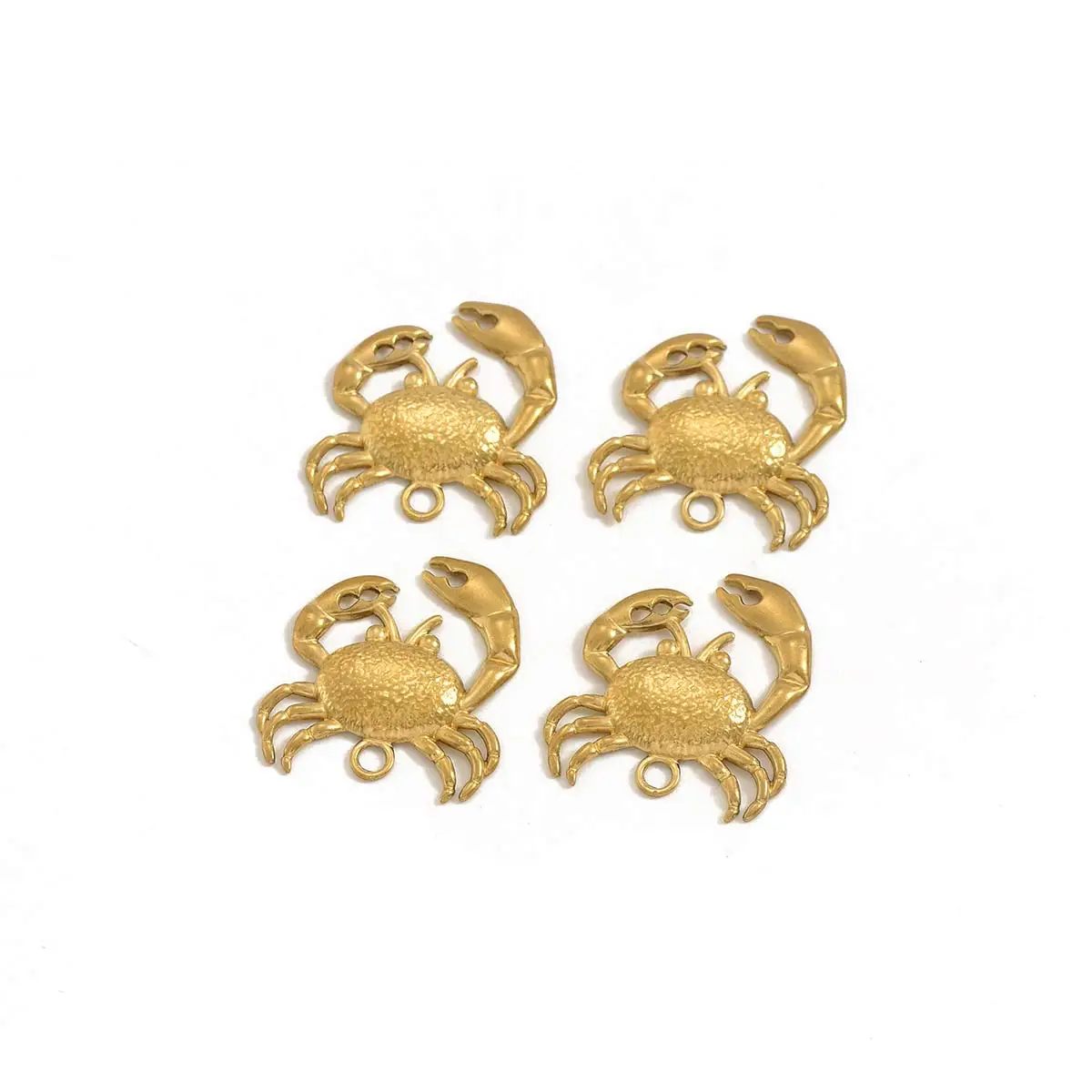 

50PCS 3D Brass Crab Pendants Ocean Theme Animal Charm 35x31.4mm DIY Handicrafts Earrings Necklace Findings Handmade Accessories