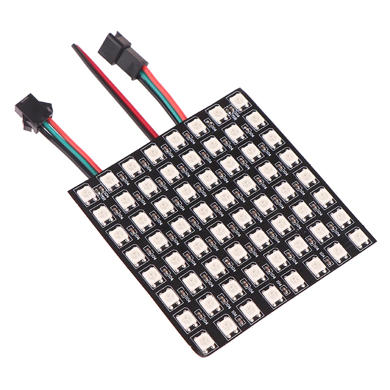 5V WS2812B Led Module 8x8 Small Screen Matrix Pixel Diode Backlight Individually Addressable Led DIY Display Board