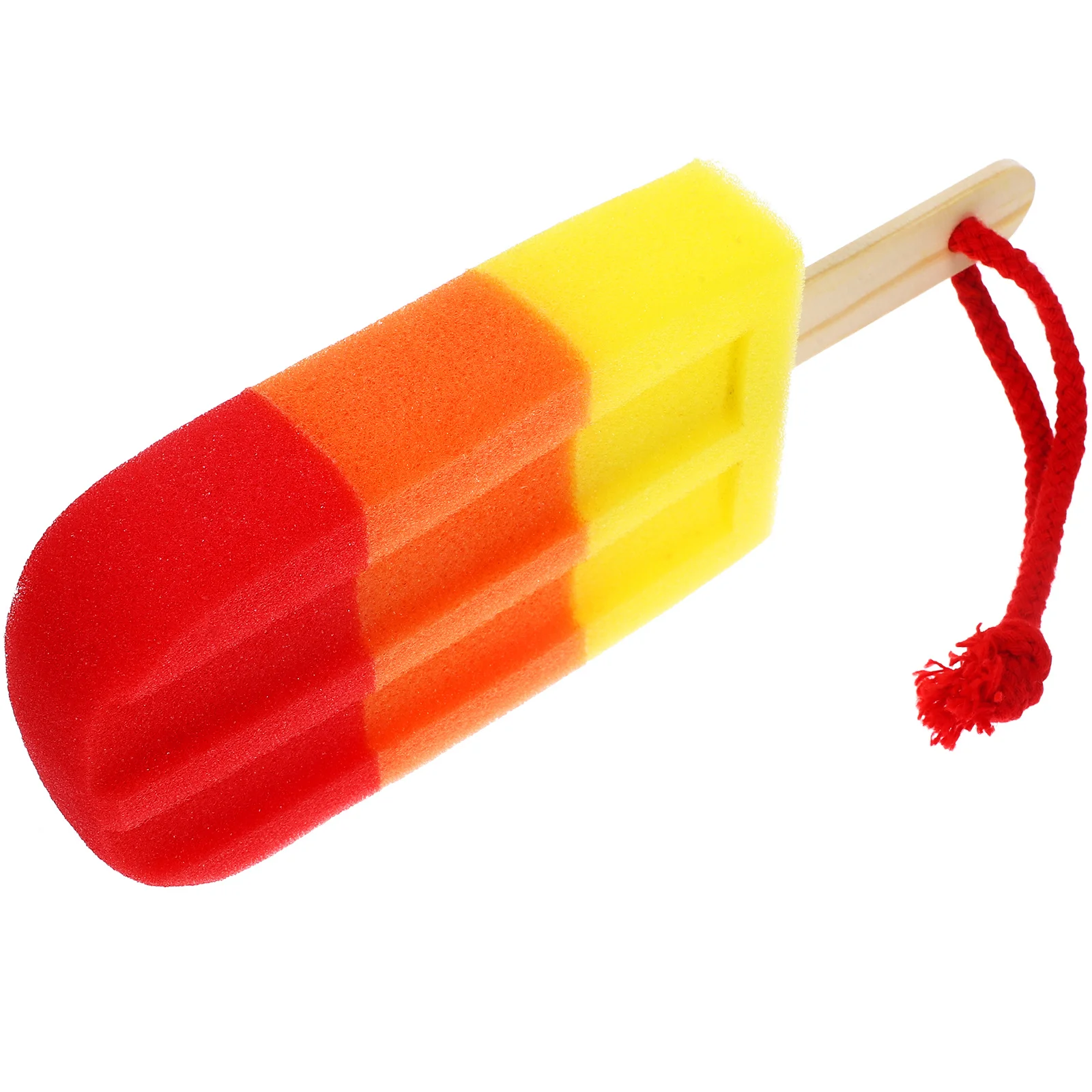 

Exfoliating Shower Sponge Bathing Sponge for Body Wash Soft Comfortable Scrubber with Lanyard for Bathroom Organization Space