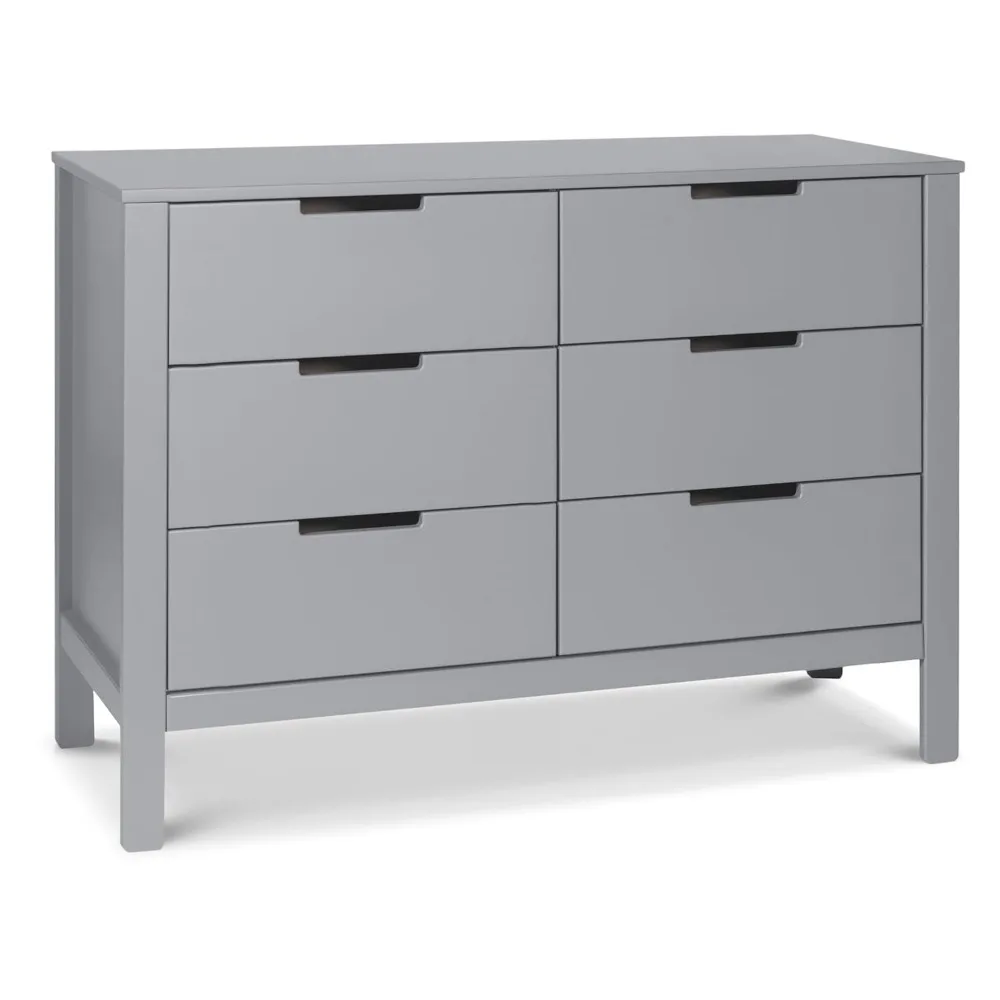 

Серая двойная комод Carter's от Colby с 6 выдвижными ящиками