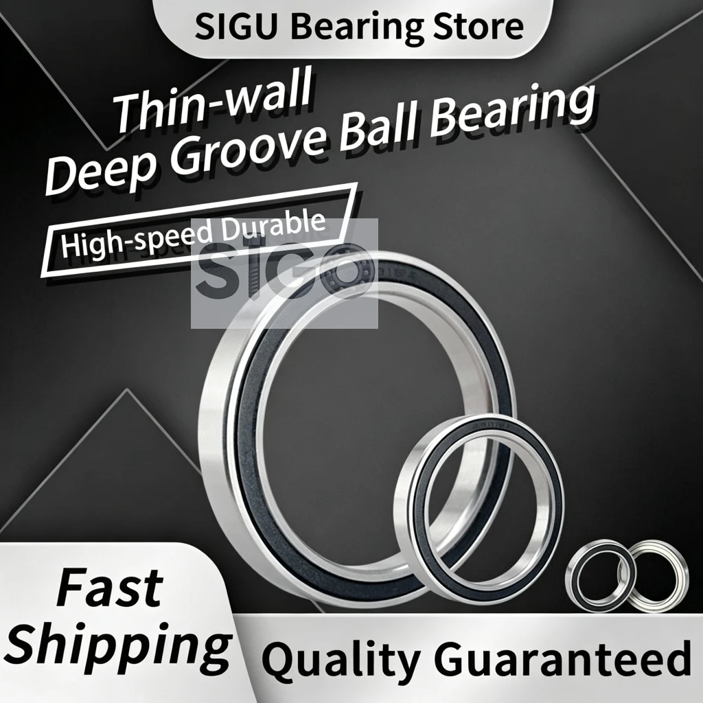 Thin‑wall Deep Groove Ball Bearings, Ultra‑thin High‑speed 6818 6819 6820 6821 6822 6824-2RS/ZZ