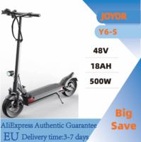 JOYOR Y6-S Adult Electric Scooter 500W EScooters 48V 18Ah Battery Up to 70KM Range 40Km/h Max Speed 10 Inch Wheel EScooter