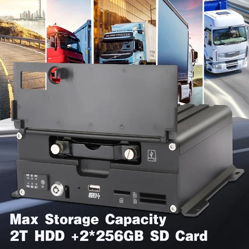 Gravador de vídeo móvel digital MNVR 8 canais HDD SSD NVR móvel com GPS 3G 4G para caminhão de ônibus