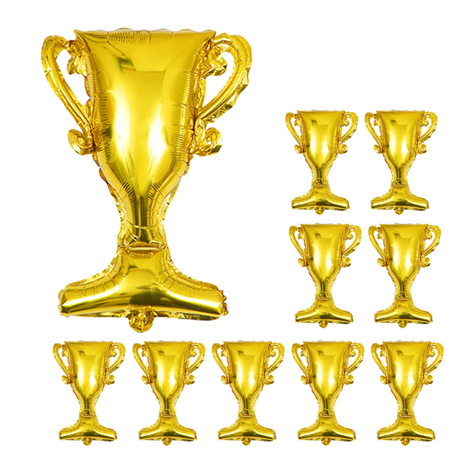 

10Pcs Trophy Balloon Gold Aluminum Foil Durable Party Decoration Graduation Birthday Celebration Supplies Trophy Balloon