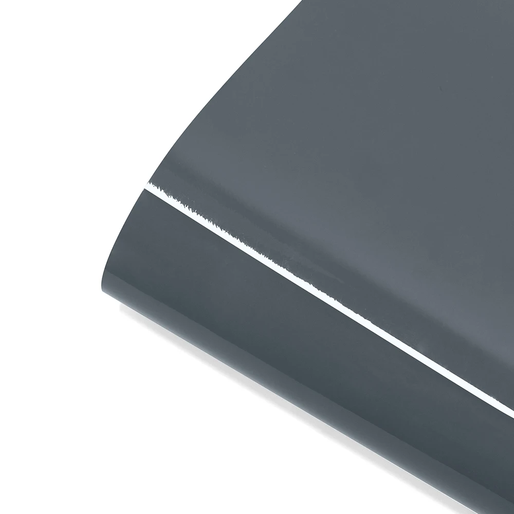 สีเทาเคลือบเงารถสติกเกอร์เปลี่ยนสีฟิล์มไวนิลฟองฟรีฟิล์ม PVC รถห่อรูปลอกรถอุปกรณ์ตกแต่งอัตโนมัติ