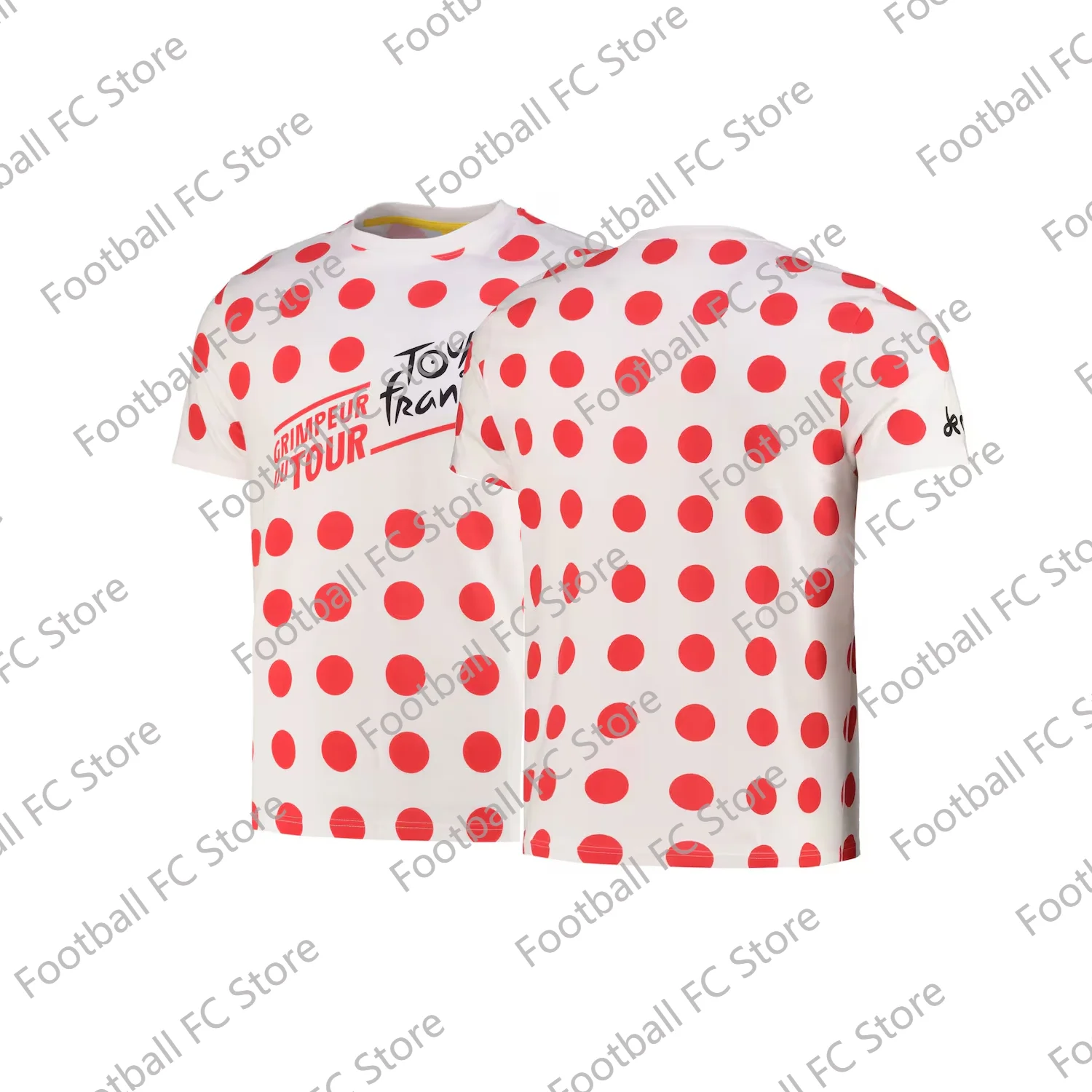 2024 New Arriavl France Leader T-Shirt - Polka Dot Summer Bicycle Racing Cotton T-shirt