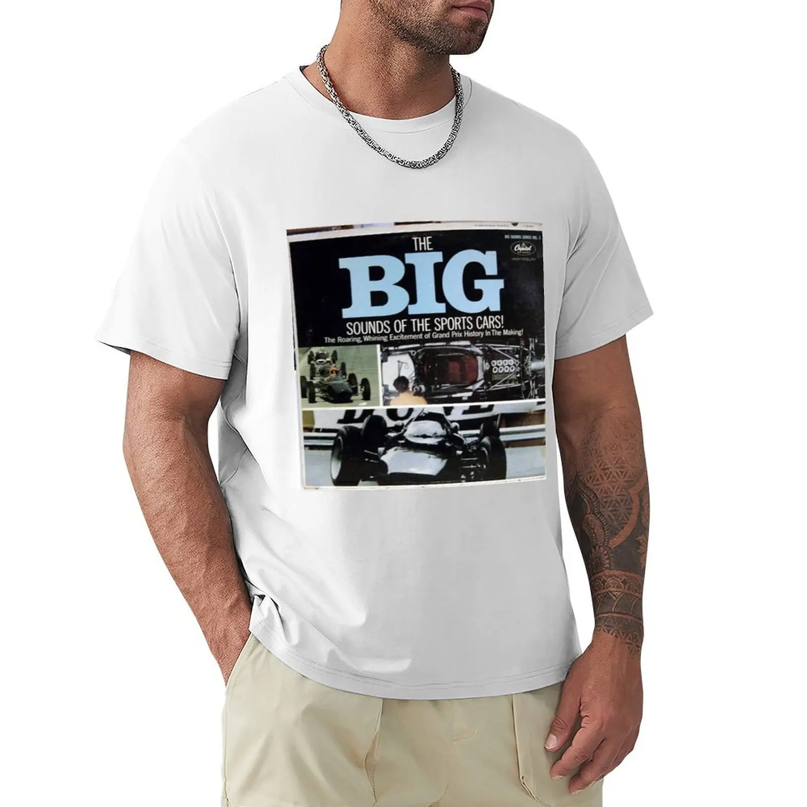 Big Sounds of the Sports Cars, Auto, Racing T-Shirt quick drying plus size tops vintage designer t shirt men