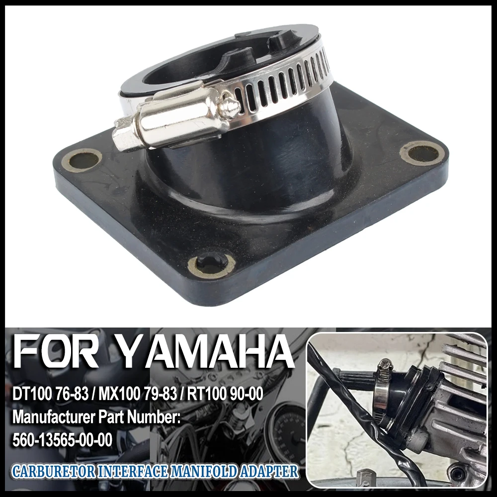 

560-13565-00 Carburetor Interface Intake Manifold Adapter Joint Set for Yamaha DT100 DT125 RT100