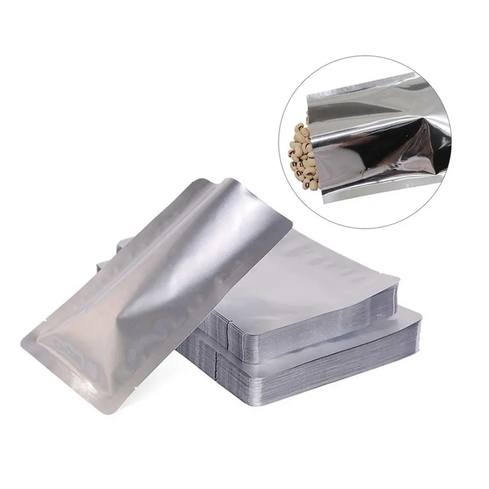 100PCS Household Saran Wrap Kitchen Supplies Heat Seal Bag Aluminium Foil Bags Storage Pouches Vacuum Sealer Home Storage Supply