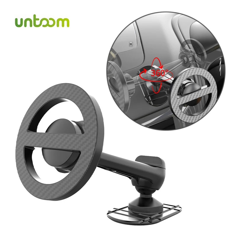 

Untoom Magnetic Car Phone Holder Strong Magnet 360° Rotatable Car Mount for MagSafe iPhone 17 16 15 Pro Max Samsung Xiaomi