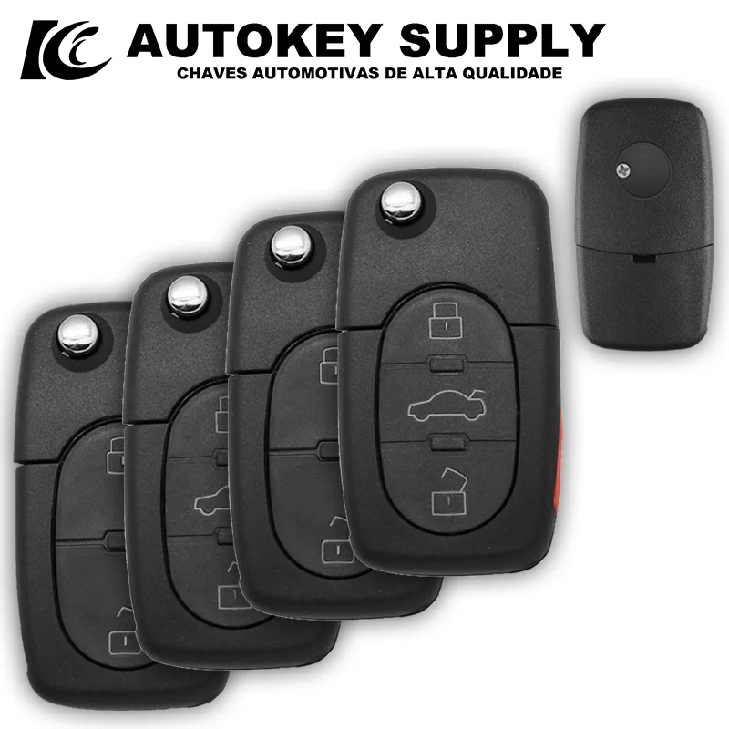 2 3 Buttons Remote Fob Flip Folding Car Key Case Shell AKVWF114 For VW Volkswagen Golf Polo T5 Passat Skoda Beetle CR2032 CR1620