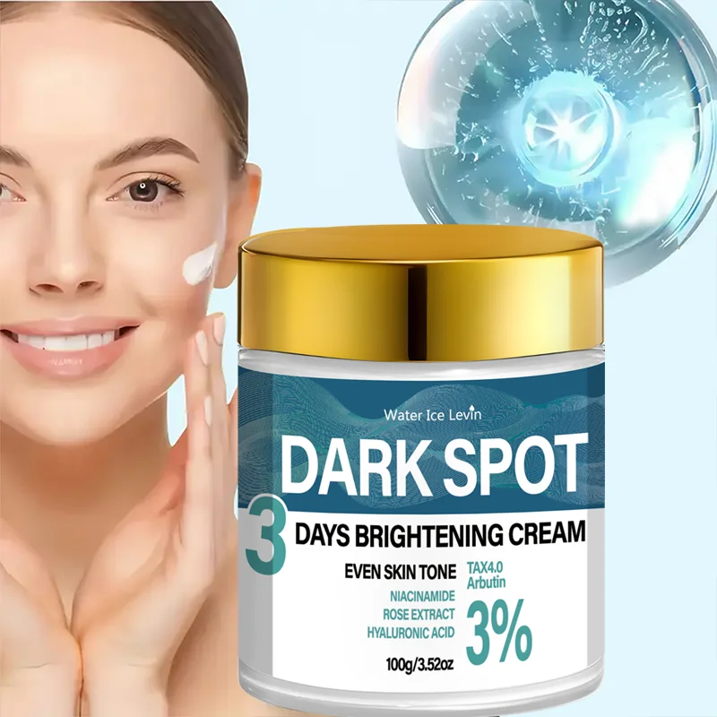Water Ice Levin Dark Spot 3 Days Brightening Cream Even Skin Tone Niacinamide Rose Extract Hyaluronic Acid TXA4.0 Arbutin 3%100g
