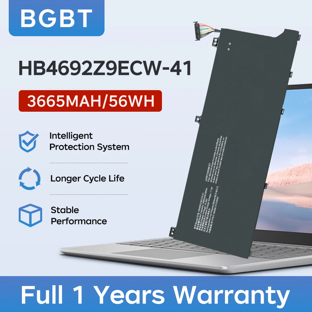 BGBT HB4692Z9ECW-41 Laptop Battery For Huawei MateBook D 14 NBL-WAP9R WAP9H WAH9 WAH9P WAQ9R WAQ9RP 15.28V 56Wh