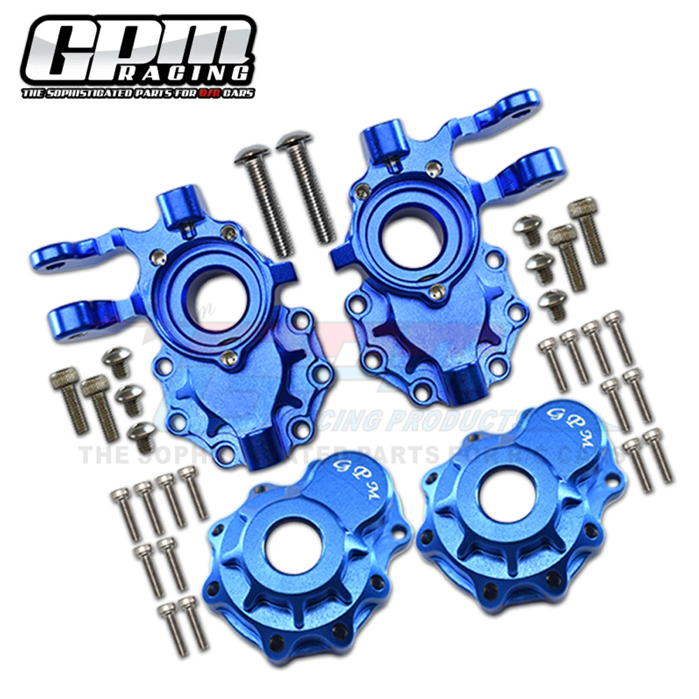 GPM Metal Front Inner + Outer Portal Drive Housing Case 8251+8252 for Traxxas 1/10 TRX4 Defender Bronco TRX6 G63 RC Crawler Car