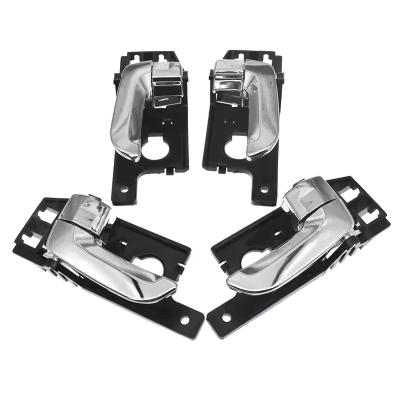 

WO-For Kia Sportage 2.0L 2.7L 2005 - 2010 Inner Interior Inside Door Handles Chrome Front Rear Left Right 4PCS