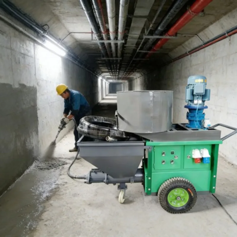 Plaster Sprayer Machine with Diesel Engine Pump 220V/380V Professional Cement Mortar Wall Render