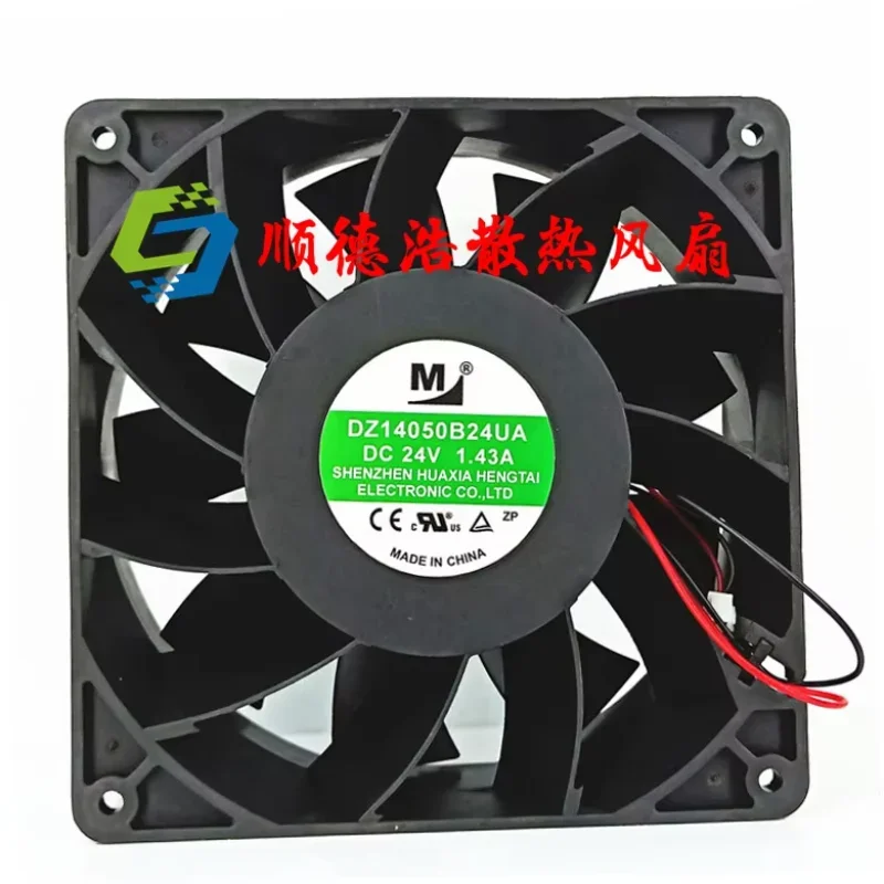 

M DZ14050B24UA DC 24V 1.43A 140x140x50mm 2-Wire Server Cooling Fan