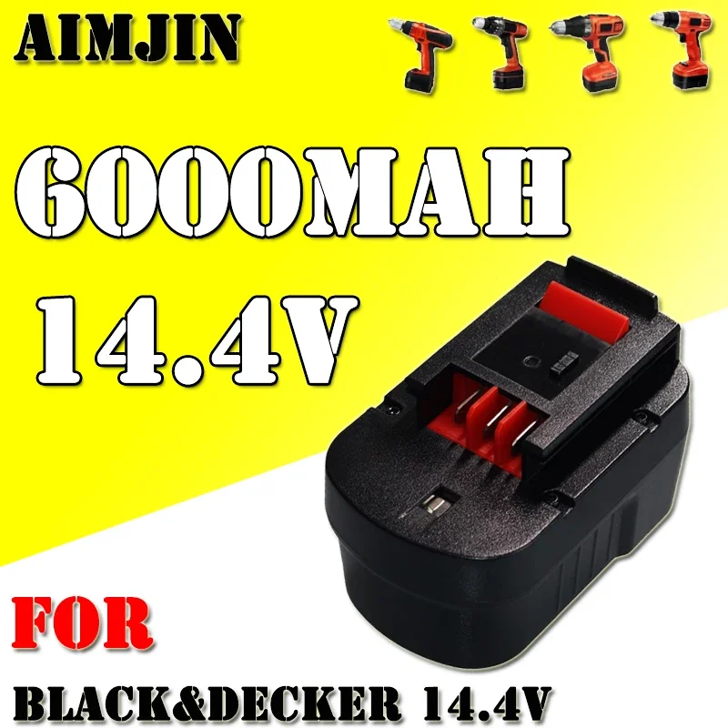 

For Black&Decker 14.4V 6000mAh Power Tool FSB14 FS140BX 499936-34 Battery Replacement