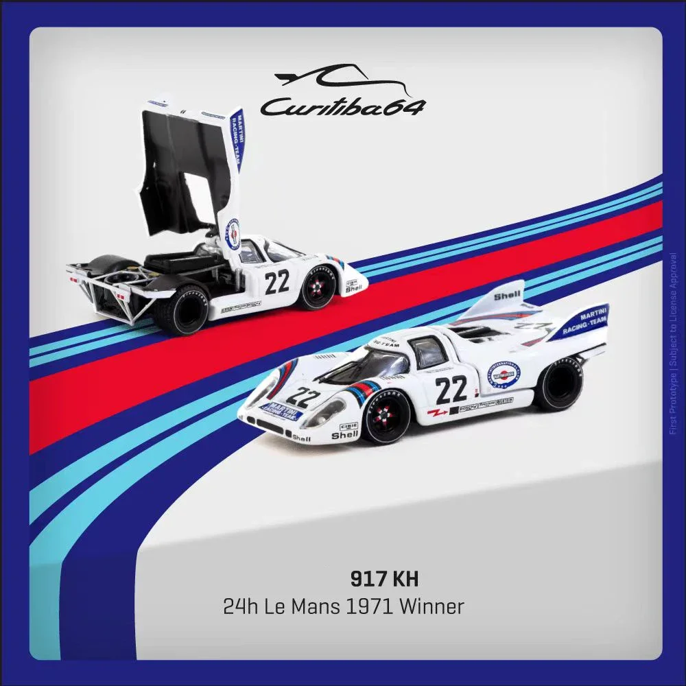 PreSale TW 1:64 917 KH 24H LeMans 1971 Winner #22 Openable Hood Diecast Diorama Car Model Collection Miniature Toys Tarmac Works