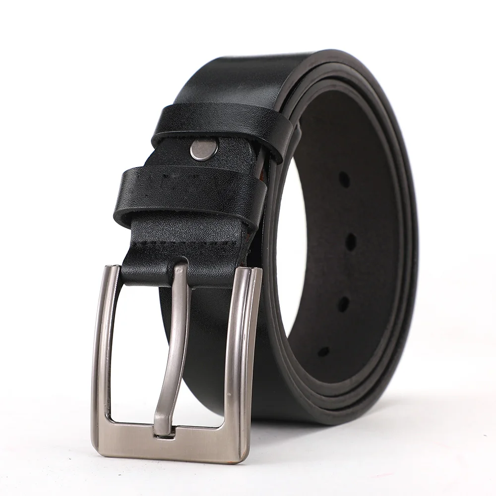 أحزمة جلدية للرجال حزام أسود عتيق مصمم حزام رجل غير رسمي بنطلون حزام حزام خصر عالي الجودة AHQ2107 #5
