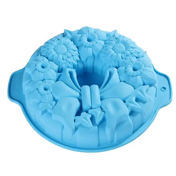 Cake Silicone Mold 9 Inch Gear Shape Mousse  Bakeware DIY Toast Bread Baking Tool Chocolate  Jelly Pudding