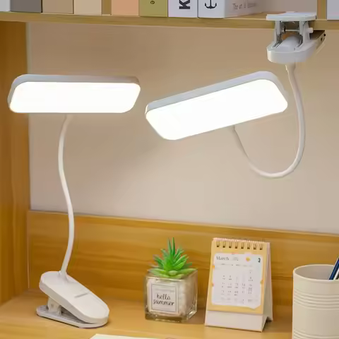 Clip-On LED USB Rechargeable Desk Lamp for Dorm Desk, Bedroom Reading, Office, and Study — Best ultra-budget study lamp