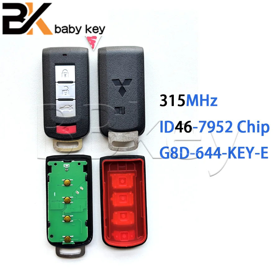 

BB Key G8D-644M-KEY-E Remote Car Key 315MHz ID46 7952 For Mitsubishi Lancer Outlander ASX Galant RVR Pajero Shogun Keyless Go